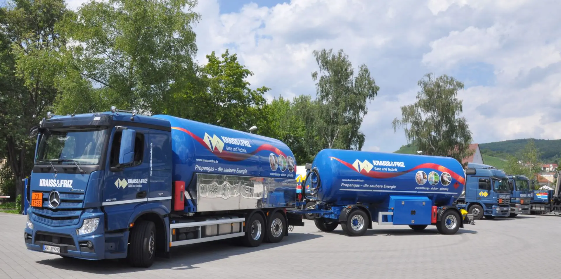 Flüssiggas‑Tanklastzug