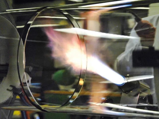 Industrielle Glasanwendung mit technischen Gasen